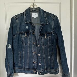 NWT old navy distressed Jean jacket
